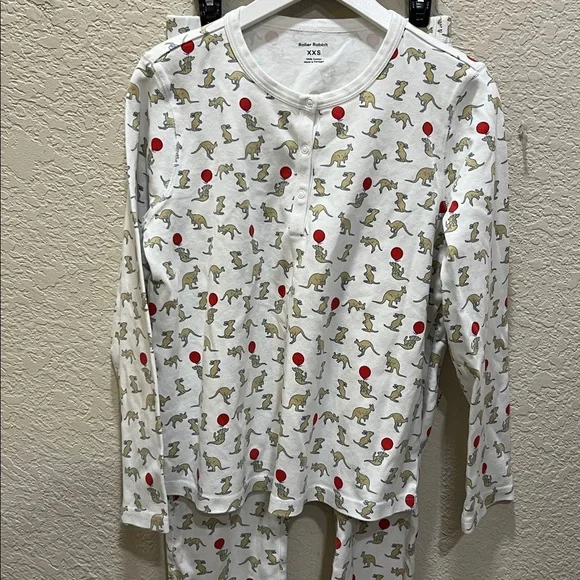 Roller Rabbit Lochie the Roo Pajama Set size XXS - Picture 3 of 15